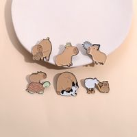 Cartoon Style Cute Cowboy Style Animal Alloy Stamping Stoving Varnish Plating Unisex Brooches main image 3