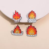 Cartoon Style Cute Cowboy Style Letter Flame Alloy Stamping Stoving Varnish Plating Unisex Brooches main image 3