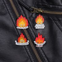 Cartoon Style Cute Cowboy Style Letter Flame Alloy Stamping Stoving Varnish Plating Unisex Brooches main image 4