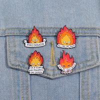 Cartoon Style Cute Cowboy Style Letter Flame Alloy Stamping Stoving Varnish Plating Unisex Brooches main image 7