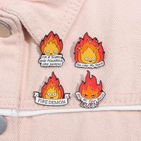 Cartoon Style Cute Cowboy Style Letter Flame Alloy Stamping Stoving Varnish Plating Unisex Brooches main image 5