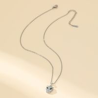 304 Stainless Steel Elegant Luxurious Inlay Animal Zircon Pendant Necklace sku image 1