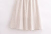 Women's Strap Dress British Style U Neck Printing Zipper Sleeveless Stripe Solid Color Midi Dress Holiday Date main image 6