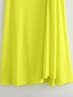 Women's Regular Dress Streetwear V Neck Sleeveless Solid Color Midi Dress Holiday Date Bar main image 5