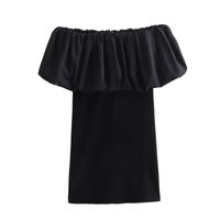 Women's Sheath Dress Simple Style Boat Neck Zipper Half Sleeve Solid Color Knee-Length Holiday Daily Date main image 5