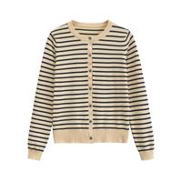 Women's Knitwear Long Sleeve Blouses Streetwear Stripe main image 3