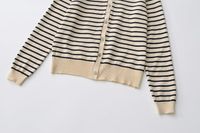 Women's Knitwear Long Sleeve Blouses Streetwear Stripe main image 6