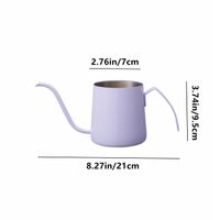 Casual Solid Color 201 Stainless Steel Hand Pouring Coffee Pot 1 Piece sku image 1