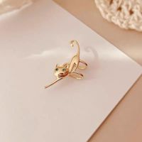 1 Piece Simple Style Classic Style Animal Inlay Alloy Artificial Rhinestones Ear Cuffs main image 4