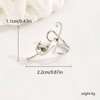 1 Piece Simple Style Classic Style Animal Inlay Alloy Artificial Rhinestones Ear Cuffs main image 5