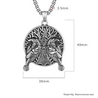 Hip-Hop Retro Solid Color 304 Stainless Steel Plating 18K Gold Plated Men's Pendant Necklace main image 2
