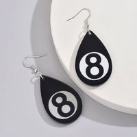 1 Pair Basic Modern Style Classic Style Infinity Water Droplets Arylic Drop Earrings main image 3