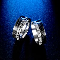 Hip-Hop Retro Solid Color 304 Stainless Steel Plating 18K Gold Plated Men's Rings main image 1
