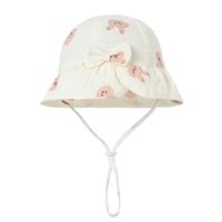 Baby Girl'S Cute Polka Dots Flower Bow Knot Baby Hat sku image 4