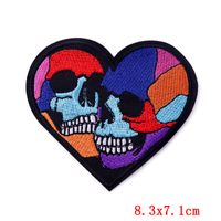 Punk Heart Shape Skull Cloth main image 5