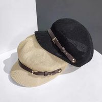 Women's Simple Style Geometric Wide Eaves Beret Hat main image 4