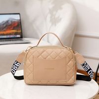 Women's Medium Pu Leather Solid Color Basic Classic Style Zipper Handbag sku image 4