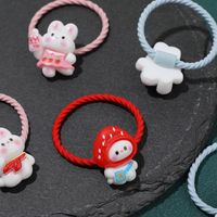 Kid'S Cartoon Style Cute Sweet Bear Plastic Rubber Band Hair Tie main image 4