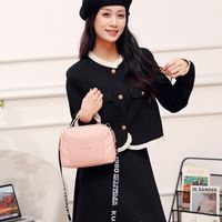 Women's Medium Pu Leather Solid Color Basic Classic Style Zipper Handbag main image 2