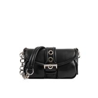 Women's Small Pu Leather Solid Color Vintage Style Classic Style Magnetic Buckle Underarm Bag sku image 2