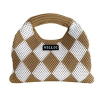 Women's Small Polyester Argyle Vintage Style Classic Style Square Open Handbag main image 4