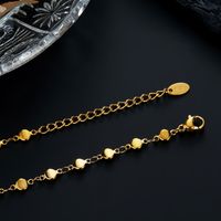 304 Stainless Steel 18K Gold Plated Commute Shiny Sequins Geometric Round Bracelets Necklace main image 4