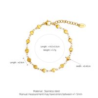304 Stainless Steel 18K Gold Plated Commute Shiny Sequins Geometric Round Bracelets Necklace main image 9