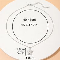 Wholesale Casual Vacation Starfish Copper Plating Inlay Gold Plated Zircon Pendant Necklace main image 5