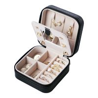 Casual Vacation Solid Color Leather Wholesale Jewelry Boxes sku image 7