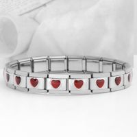 Simple Style Heart Shape Stainless Steel Handmade Bracelets sku image 24