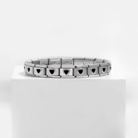 Simple Style Heart Shape Stainless Steel Handmade Bracelets sku image 29