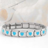 Simple Style Heart Shape Stainless Steel Handmade Bracelets sku image 8