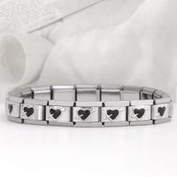 Simple Style Heart Shape Stainless Steel Handmade Bracelets sku image 14