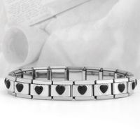 Simple Style Heart Shape Stainless Steel Handmade Bracelets sku image 33