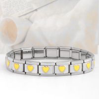 Simple Style Heart Shape Stainless Steel Handmade Bracelets sku image 12