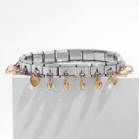 Simple Style Heart Shape Stainless Steel Handmade Bracelets sku image 43