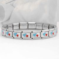 Simple Style Heart Shape Stainless Steel Handmade Bracelets sku image 16