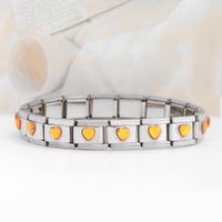 Simple Style Heart Shape Stainless Steel Handmade Bracelets sku image 34