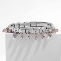 Simple Style Heart Shape Stainless Steel Handmade Bracelets sku image 46