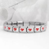 Simple Style Heart Shape Stainless Steel Handmade Bracelets sku image 25