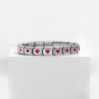 Simple Style Heart Shape Stainless Steel Handmade Bracelets sku image 25