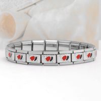 Simple Style Heart Shape Stainless Steel Handmade Bracelets sku image 19