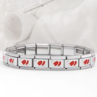 Einfacher Stil Herzform Rostfreier Stahl Handgemacht Armbänder sku image 20