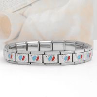 Simple Style Heart Shape Stainless Steel Handmade Bracelets sku image 21