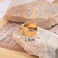 304 Stainless Steel 14K Gold Plated Simple Style Heart Shape Zircon Charm Rings main image 2