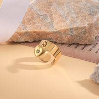 304 Stainless Steel 14K Gold Plated Simple Style Heart Shape Zircon Charm Rings main image 5