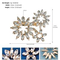 Romantic Shiny Leaf Alloy Inlay Rhinestones sku image 7