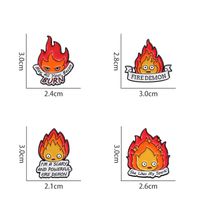 Cartoon Style Cute Cowboy Style Letter Flame Alloy Stamping Stoving Varnish Plating Unisex Brooches main image 2