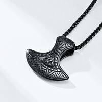 Simple Style Axe 304 Stainless Steel Rhinestones 18K Gold Plated Unisex Pendant Necklace sku image 2
