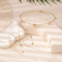 Romantic Commute Geometric Alloy Wholesale Jewelry Set main image 4